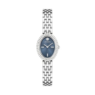 Tory Burch Oval 28mm Ladies Watch Blue