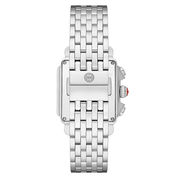 Michele Deco Diamond Stainless Steel Ladies Watch
