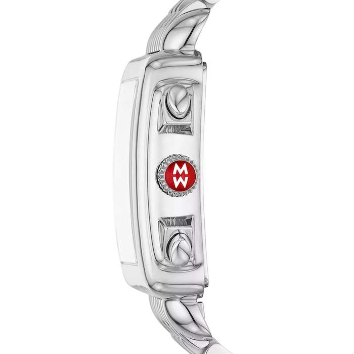 Michele Deco Diamond Stainless Steel Ladies Watch