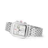 Michele Deco Diamond Stainless Steel Ladies Watch