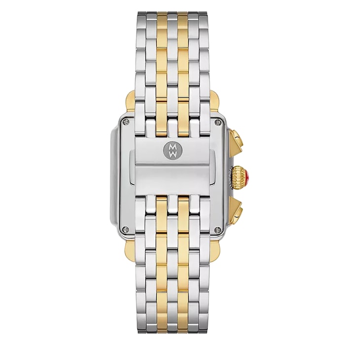 Michele Deco Two Tone 18K Gold-Plated Diamond Dial Ladies Watch