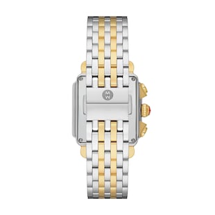 Michele Deco Two Tone 18K Gold-Plated Diamond Dial Ladies Watch