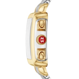 Michele Deco Two Tone 18K Gold-Plated Diamond Dial Ladies Watch