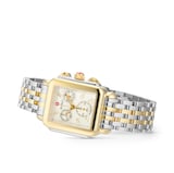 Michele Deco Two Tone 18K Gold-Plated Diamond Dial Ladies Watch