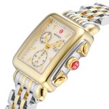 Michele Deco Two Tone 18K Gold-Plated Diamond Dial Ladies Watch
