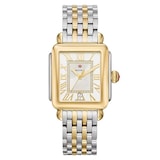 Michele Deco Madison Two-Tone 18K Gold-Plated Diamond Dial Ladies Watch