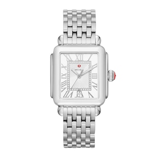 Michele Deco Madison Stainless Steel Diamond Dial Ladies Watch