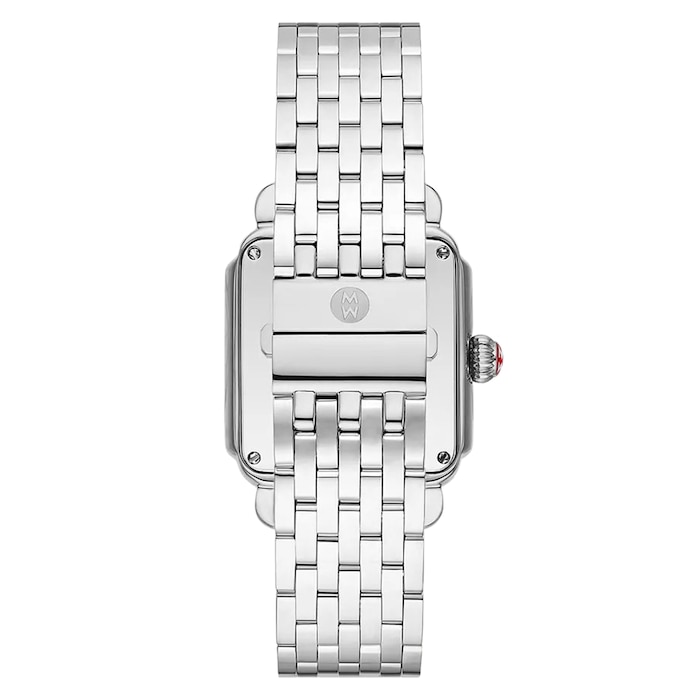 Michele Deco Madison Stainless Steel Diamond Dial Ladies Watch