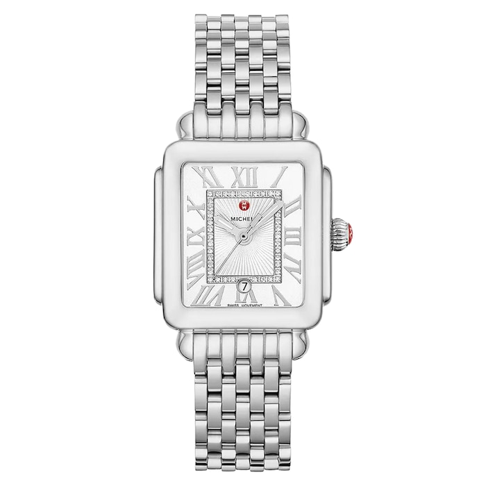 Michele Deco Madison Mid Stainless Steel Ladies Watch