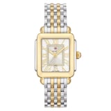 Michele Deco Madison Mid Two-Tone 18K Gold-Plated Diamond Dial Ladies Watch