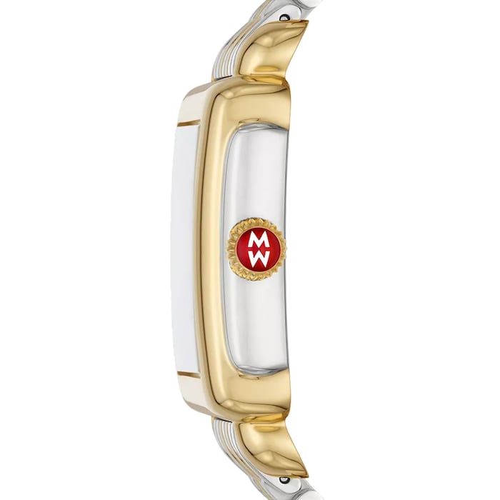 Michele Deco Madison Mid Two-Tone 18K Gold-Plated Diamond Dial Ladies Watch