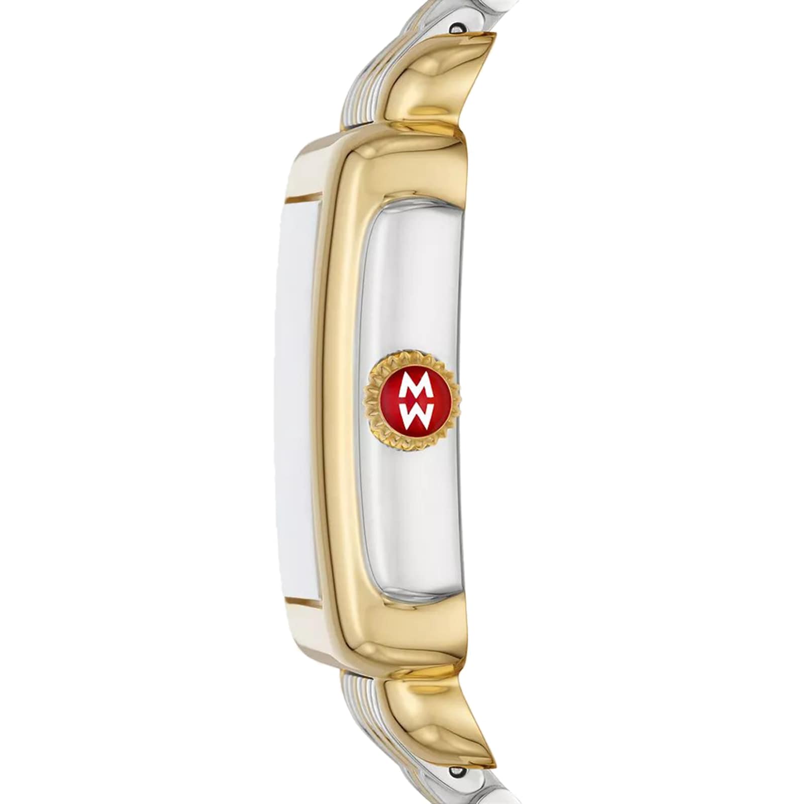 Michele Deco Madison Mid Two-Tone 18K Gold-Plated Diamond Dial Ladies Watch Michele Deco Madison Mid Two-Tone 18K Gold-Plated Diamond Dial Ladies Watch