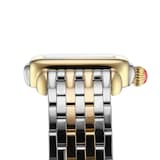Michele Deco Madison Mid Two-Tone 18K Gold-Plated Diamond Dial Ladies Watch