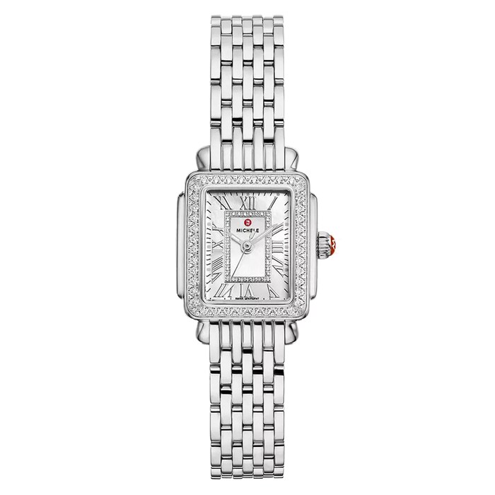 Michele Deco Madison Mini Diamond Stainless Steel Ladies Watch