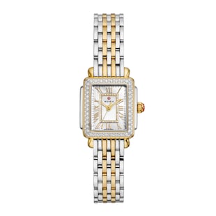Michele Deco Madison Mini Diamond Two-Tone 18K Gold-Plated Watch