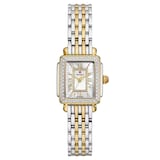 Michele Deco Madison Mini Diamond Two-Tone 18K Gold-Plated Watch