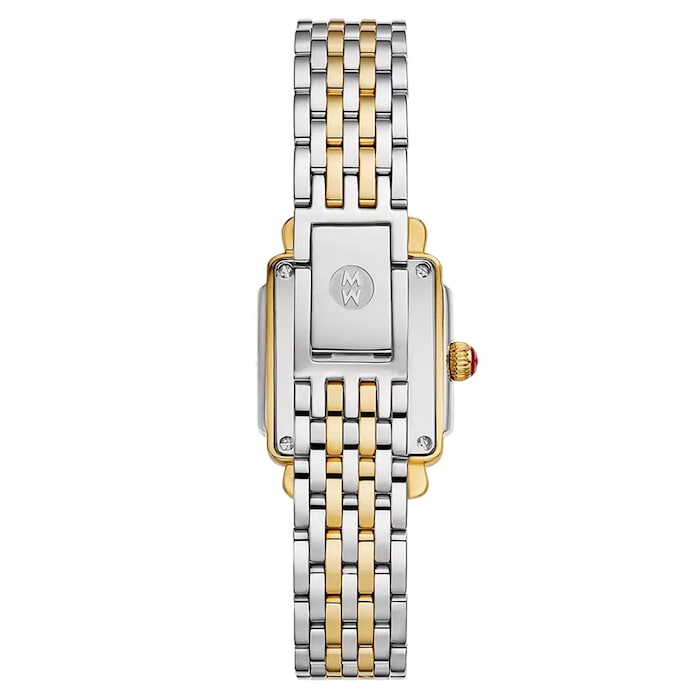Michele Deco Madison Mini Diamond Two-Tone 18K Gold-Plated Watch