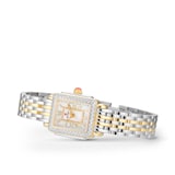 Michele Deco Madison Mini Diamond Two-Tone 18K Gold-Plated Watch