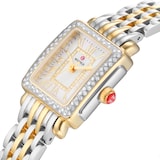 Michele Deco Madison Mini Diamond Two-Tone 18K Gold-Plated Watch