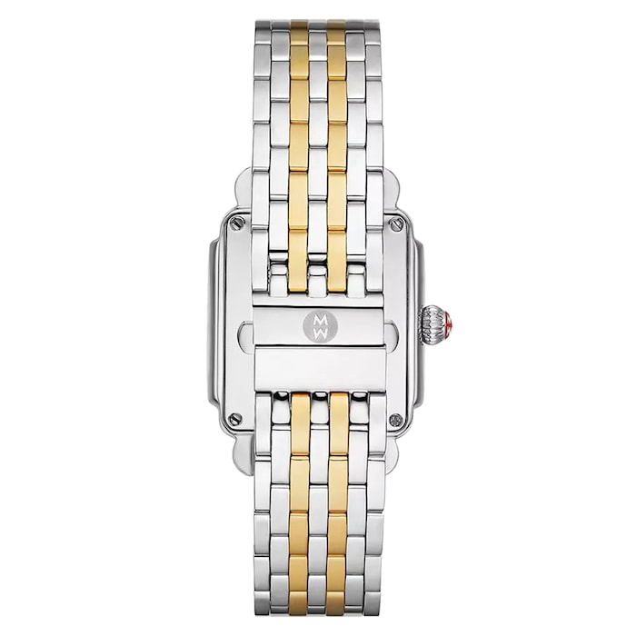 Michele Deco Mid Two-Tone 18K Gold-Plated Diamond Dial Watch