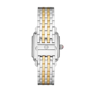 Michele Deco Mid Two-Tone 18K Gold-Plated Diamond Dial Watch