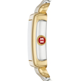 Michele Deco Mid Two-Tone 18K Gold-Plated Diamond Dial Watch