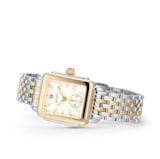 Michele Deco Mid Two-Tone 18K Gold-Plated Diamond Dial Watch