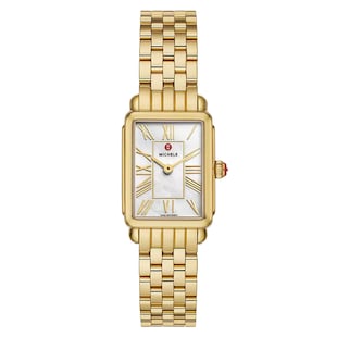 Michele Deco Park 18K Gold-Plated Watch