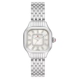 Michele Meggie Stainless Steel Diamond Dial Watch