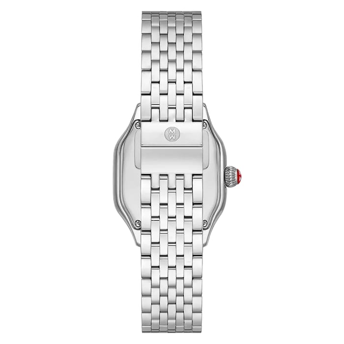 Michele Meggie Stainless Steel Diamond Dial Watch