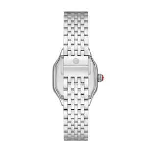 Michele Meggie Stainless Steel Diamond Dial Watch