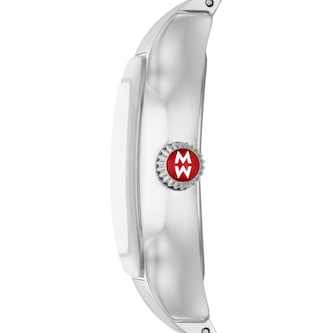 Michele Meggie Stainless Steel Diamond Dial Watch
