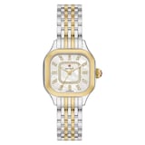 Michele Meggie Two-Tone 18K Gold-Plated Diamond Dial Watch