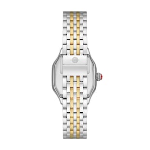 Michele Meggie Two-Tone 18K Gold-Plated Diamond Dial Watch