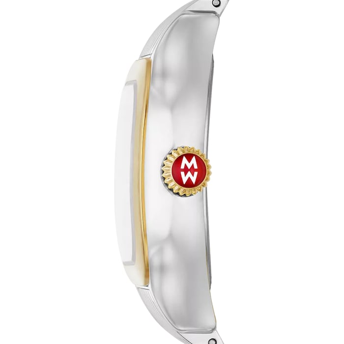 Michele Meggie Two-Tone 18K Gold-Plated Diamond Dial Watch