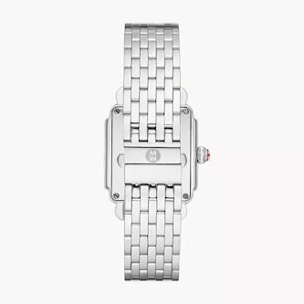 Michele Deco Mid Stainless Diamond Dial Ladies Watch