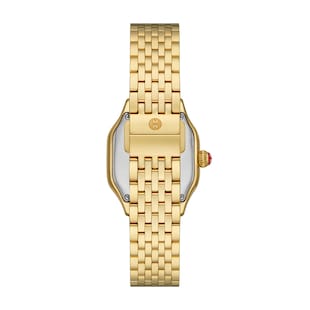 Michele Meggie 18K Gold-Plated Diamond Dial Watch