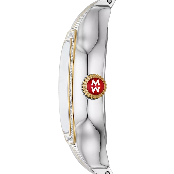 Michele Meggie Two-Tone 18K Gold-Plated Diamond Watch