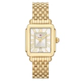 Michele Deco Madison Mid 18K Gold-Plated Diamond Dial Watch