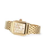 Michele Deco Madison Mid 18K Gold-Plated Diamond Dial Watch