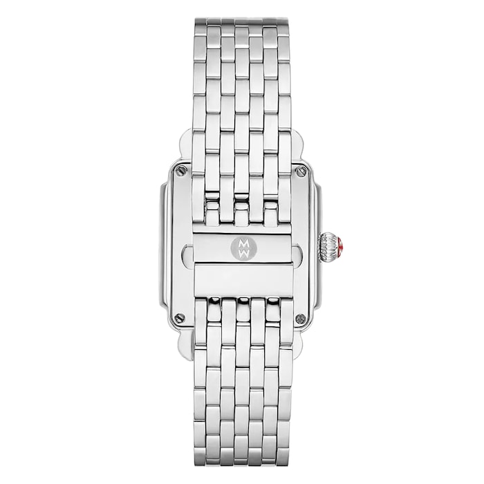 Michele Deco Mid Stainless Diamond Dial Watch