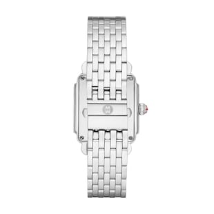 Michele Deco Mid Stainless Diamond Dial Watch