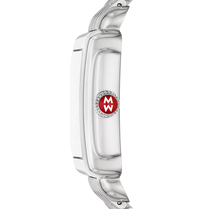 Michele Deco Mid Stainless Diamond Dial Watch