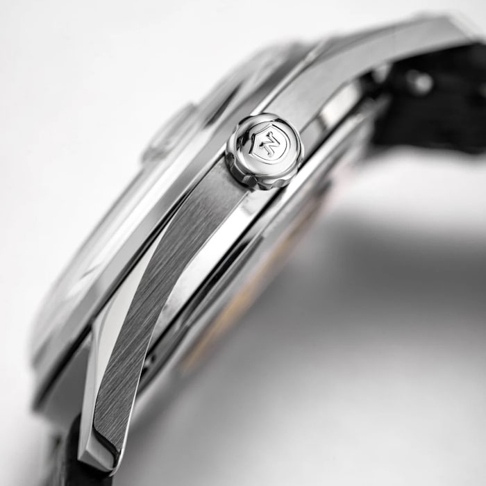 Nivada Grenchen Antarctic Spider 35mm Mens Watch Silver