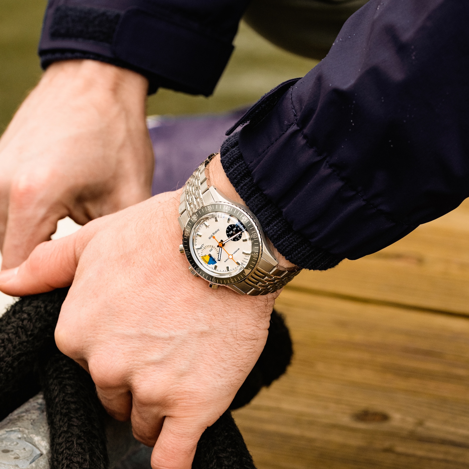 Nivada Grenchen Analog:Shift X Nivada Grenchen Big Eye Yachting Limited Edition