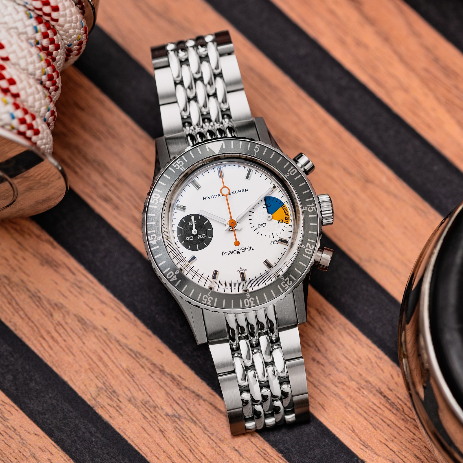 Nivada Grenchen Analog:Shift X Nivada Grenchen Big Eye Yachting Limited Edition