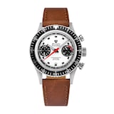 Nivada Grenchen Chronomaster 38mm Mens Watch White