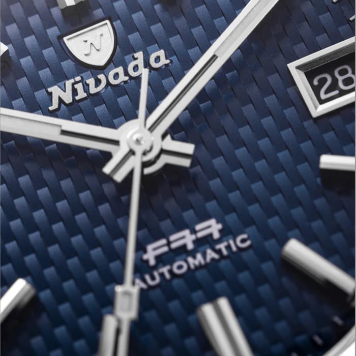 Nivada Grenchen F77 37mm Mens Watch Blue