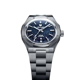 Nivada Grenchen F77 37mm Mens Watch Blue Aventurine