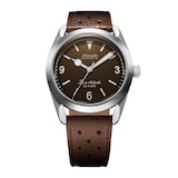 Nivada Grenchen Super Antarctic 38mm Mens Watch Brown